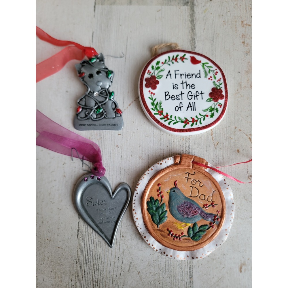Family friend sister dad variety ornament Xmas set‎ unique